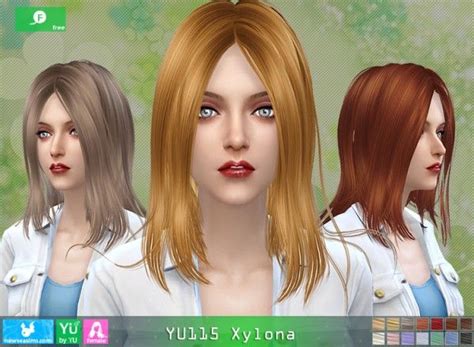 Newsea Yu115 Xylona Free Hairstyle Sims 4 Downloads Hair Styles