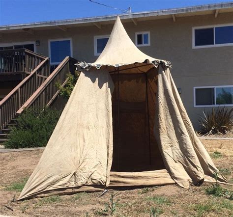 Vintage Early 1920 S California Auto Tent Circus Canvas Tent 9 5x9 Rare Tent Canvas Tent