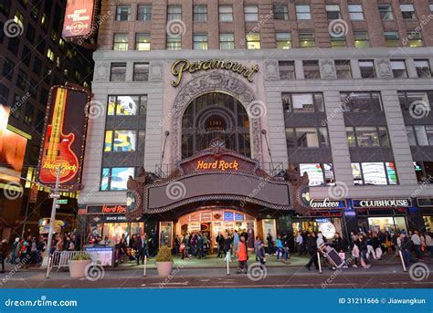 Paramount Theatre Times Square Manhattan Nyc Editorial Photo Image