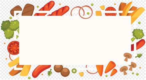Healthy Food Decoration Border Png Imagepicture Free Download
