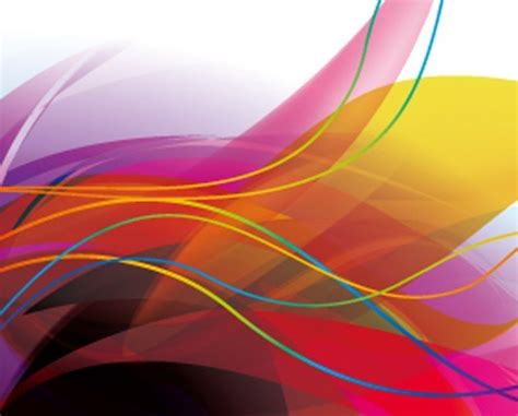 Free Colorful Abstract Curves And Lines Background Vector Titanui