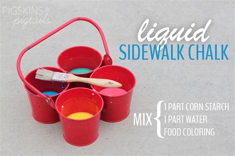 Liquid Sidewalk Chalk Pigskins And Pigtails