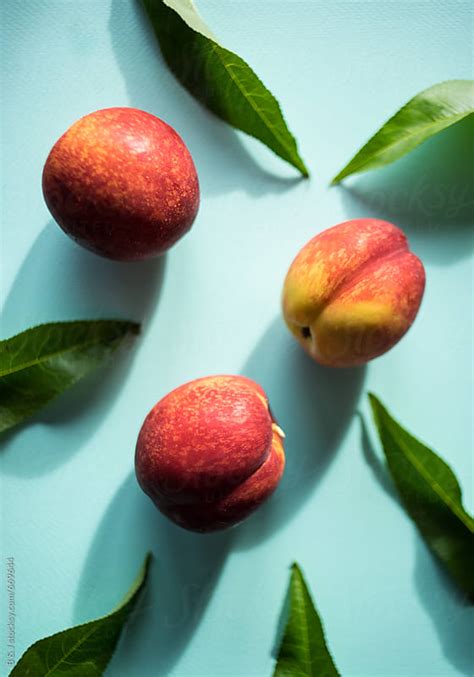 Freshly Picked Peaches By B And J Stocksy United