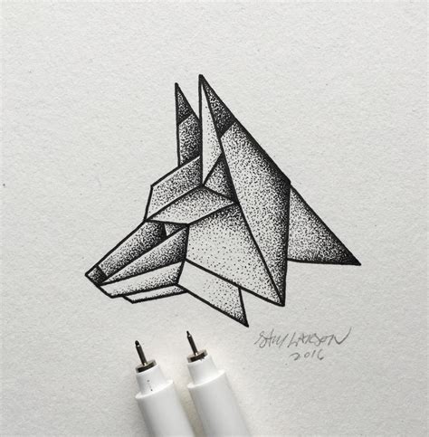 Stippling 101 Monday And Tuesday Geometric Drawing Stippling Art