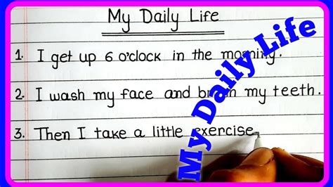 My Daily Life Essay Essay On My Daily Life 10 Lines On My Daily