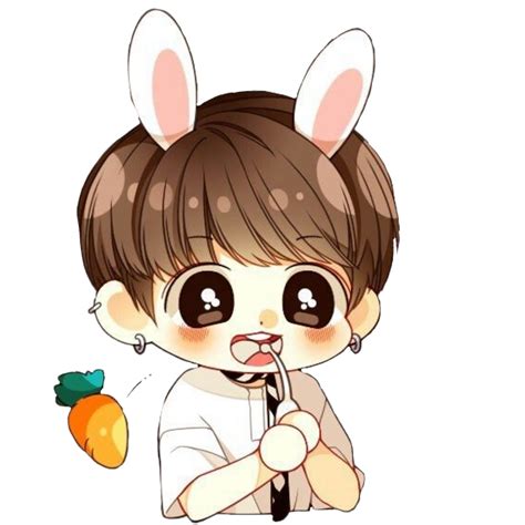 Maybe you would like to learn more about one of these? cute bts chibi jungkook - Sticker by lesena