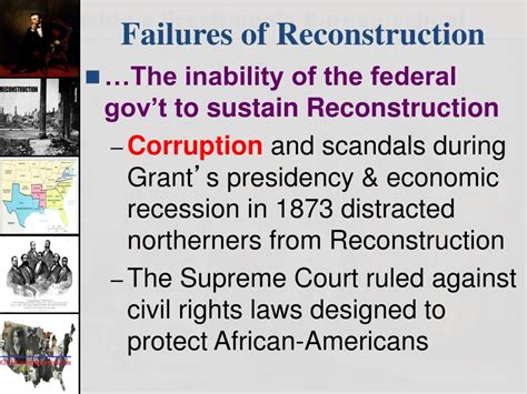 Ppt Reconstruction 1865 1877 Successes And Failures Unit Iii