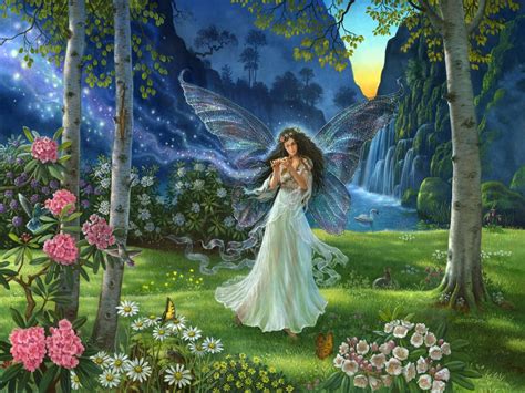 Fairy Wallpaper Download Fairy Wallpaper Fairy Playing Music