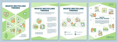 Waste Recycling Trends Brochure Template Waste Management Problem
