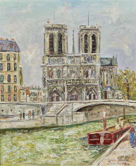 Sold Price Maurice Utrillo 1883 1955 Notre Dame De Paris 1940