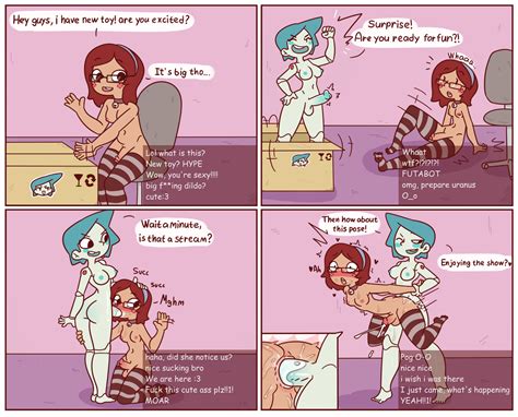 Rule 34 2futas Anal Anal Sex Android Comic Cum English Dialogue English Text Funny Futa On