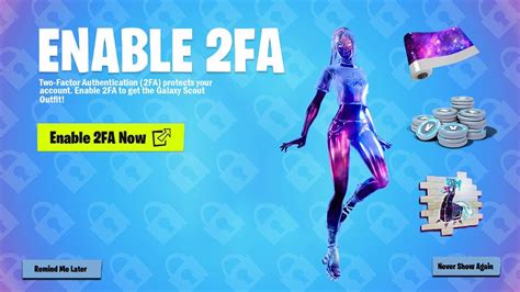 Enable 2fa For Free Skin In Fortnite Youtube