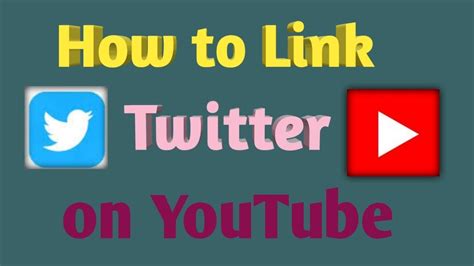 How To Link Twitter To Youtube Channel Link Social Media On Youtube