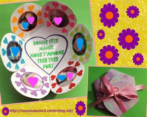 Dans ce cas, la fête des mères est décalée au premier dimanche de juin. Carte fleur porte photo pour la fête des mamies *2012 ...