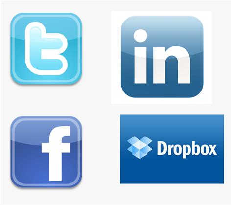 Facebook Twitter Linkedin Icons Imagenes  De Logos De Redes