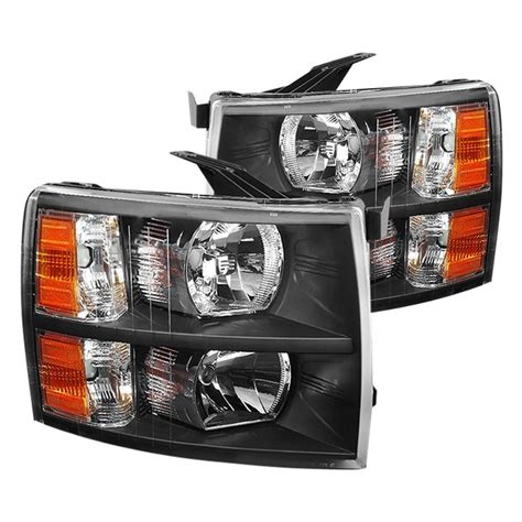 Spyder® Chevy Silverado 2008 Black Factory Style Headlights