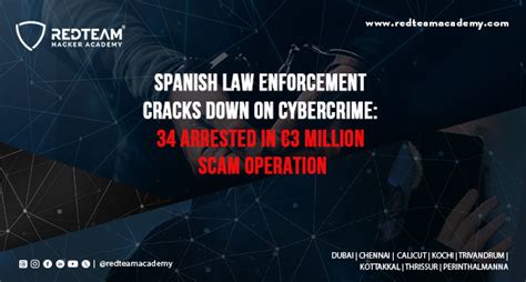 Spanish Law Enforcement Cracks Down On Cybercrime 34 Arrested In €3