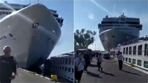 Cruise Ship Crash Aussie Tourists Injured As Vessel Smashes Into