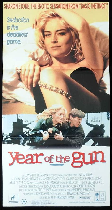 Year Of The Gun Original Daybill Movie Poster Sharon Stone Andrew