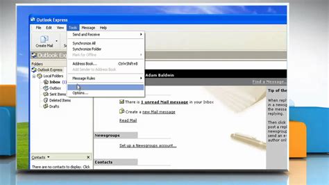 Microsoft® Outlook Express How To Copy The Message File On Windows