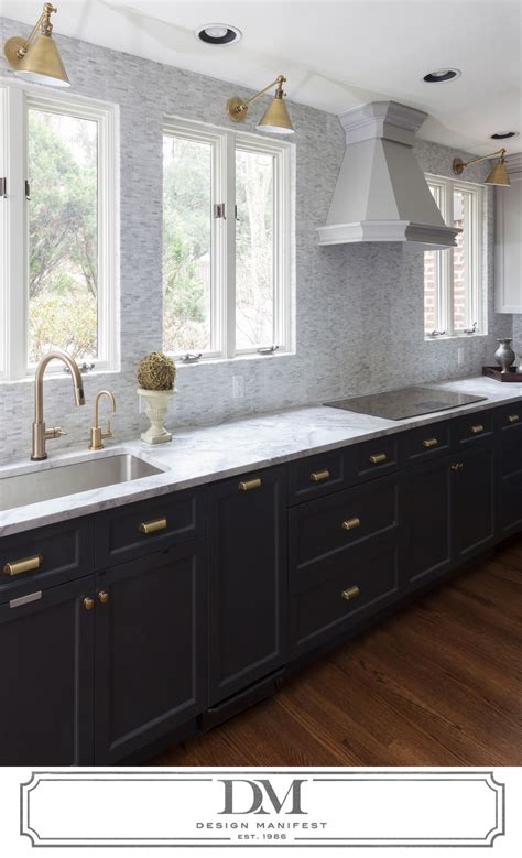 Gray Kitchen Cabinets With Gold Hardware
