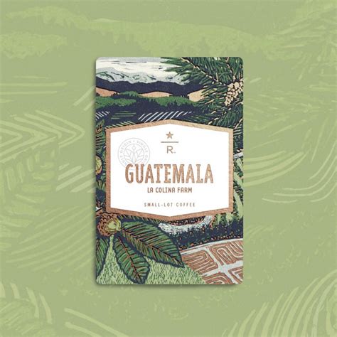 Laura Melisse Dynan Design Starbucks Reserve Coffee Card Guatemala