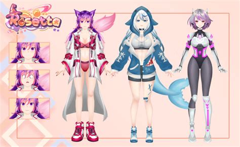 Draw Anime Live2d Model For Vtuber Character And Ready To Rig For Your