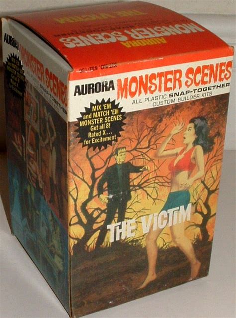 The Victim And The Notorious Aurora Monster Scenes Model Kits The