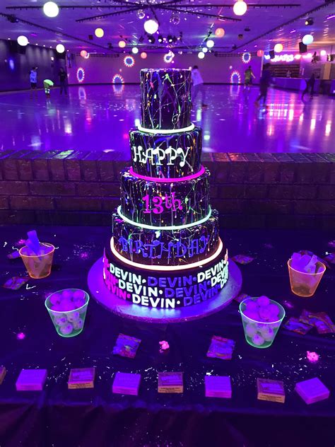Neon Birthday Party Places Neon Party Glow In The Dark Party For