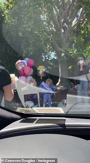 Anne Douglas Celebrates Her 101st Birthday With A Car Parade Amid The