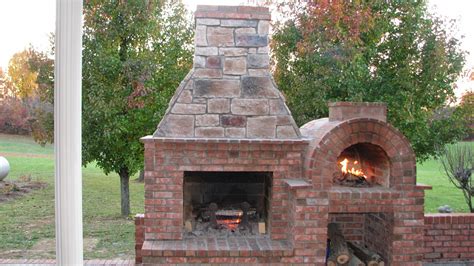 Outdoor Brick Fireplace With Oven Fireplace Design Ideas