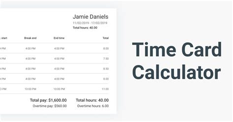 Free Time Card Calculator — Clockify
