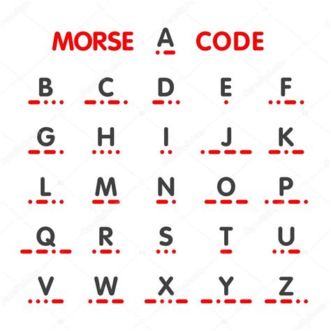 Alef bet hebrew letter tracing workbook: Morse code, alfabet — Stockvector © Alhovik #104117064
