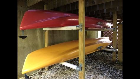 How To Make A Kayak Rack For 50 Kayak Storage Rack Easy And