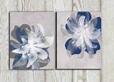 Pictures of Wall Art Blue Flowers