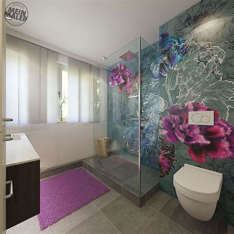 Tapete im badezimmer ist deshalb möglich, allerdings nur mit bestimmten tapetenarten. Tapete im Badezimmer - Wandtapeten als kreative ...
