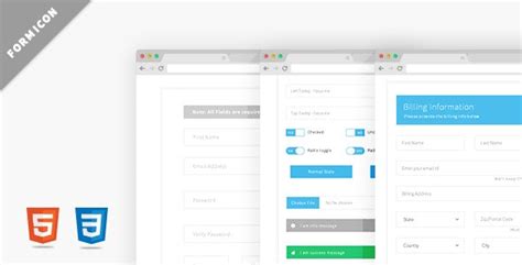 Formicon Flat Forms Pack By Solutionportal Codecanyon