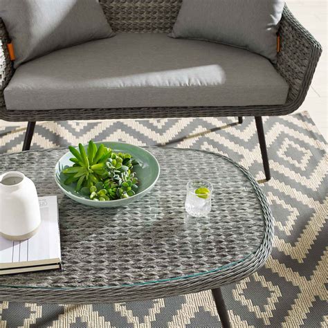 Gray synthetic pe wicker rattan. Modterior :: Outdoor :: Coffee Tables :: Endeavor Outdoor ...