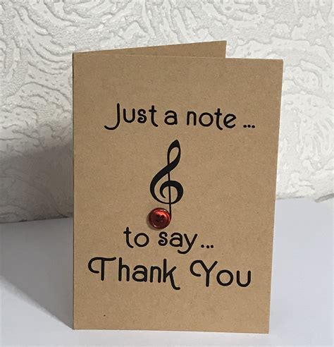 Just A Note To Say Thank You Thank You Card Just A Note Card Etsy Uk