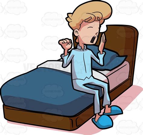 Getting Up From Bed Clipart