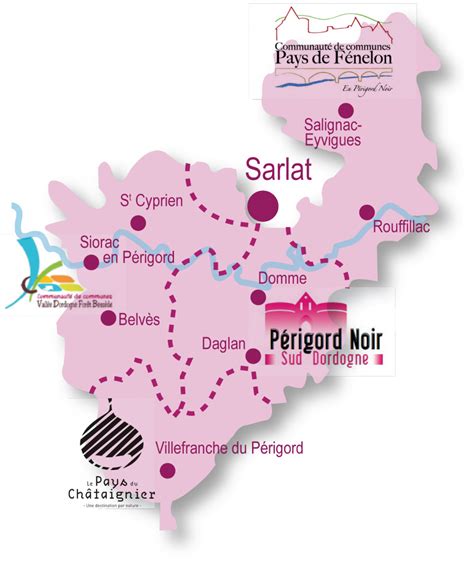 Carte Touristique Du Perigord Noir Info ≡ Voyage Carte Plan