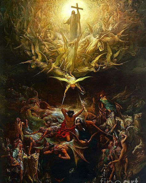 The Triumph Of Christianity Over Paganism Poster By Gustave Dore