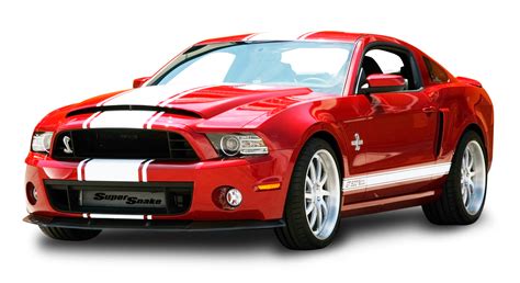Download Red Ford Mustang Shelby Gt500 Snake Car Png Image For Free