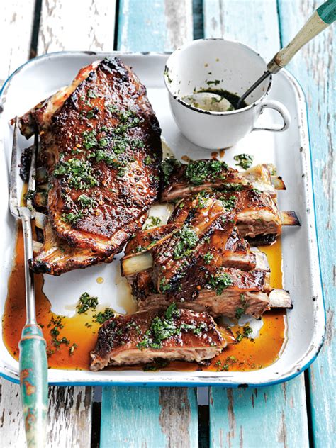 I think this really says it all. Slow Cooked Lamb Ribs With Mint And Malt Vinegar Relish ...