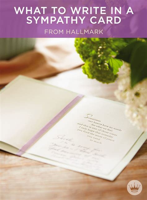 You might be worried about saying the right thing or making sure what you write is perfect but remember but hopefully it will give you a starting point of how to write your own condolence notes. Hallmark Ideas & Inspiration | Sympathy cards, Sympathy card sayings, Sympathy messages