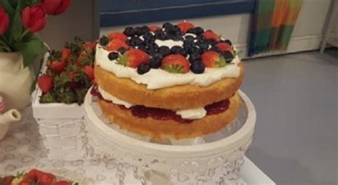 It contains more eggs than the classic, and milk. James Tanner Gluten-free strawberry Victoria Sponge recipe ...