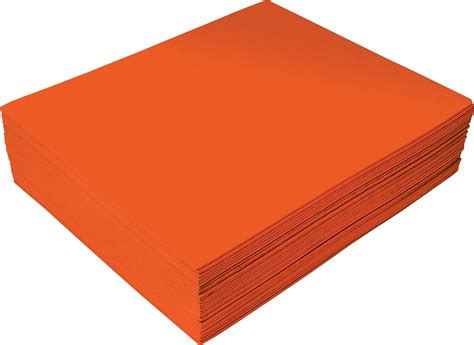 Orange Eva Foam Sheets 30 Pack 2mm Thick 9 X 12 Inch By