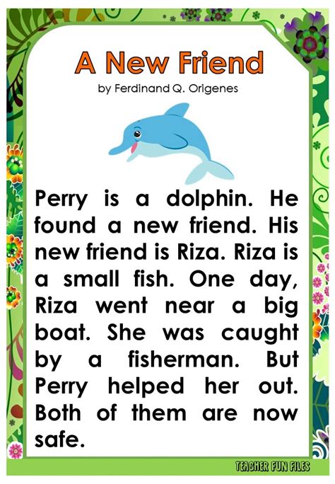 Teacher Fun Files English Reading Passages About Animals