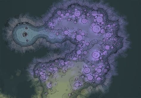 Many adventurers have tried to explore this cave. The Cavern Fungiwood, a battle map for D&D / Dungeons ...