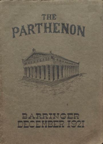 Barringer High School Yearbook 1921 Barringer High School Free